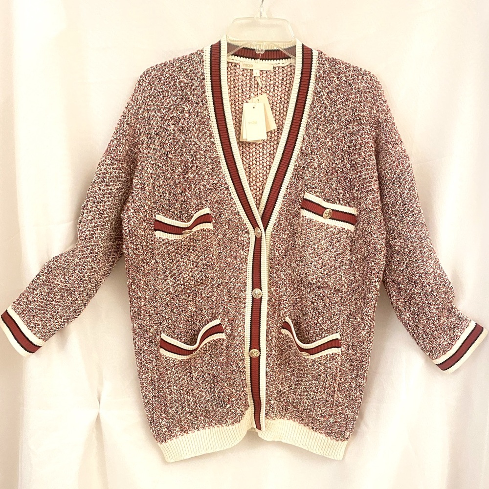 Brand - New Maje Mapada Knit Cardigan Size 1(S)